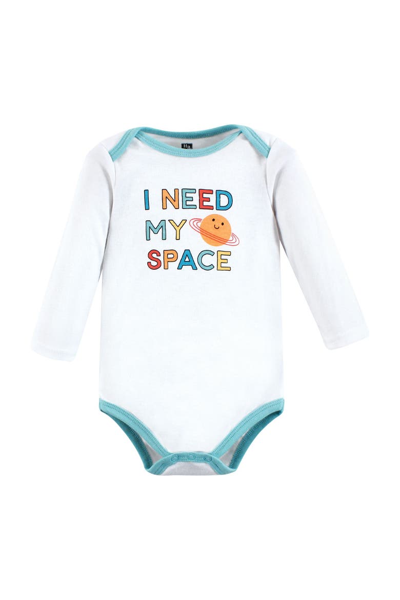 Cotton Long-Sleeve Bodysuits 7-Pack, Alternate, color, Happy Planets 7-Pack