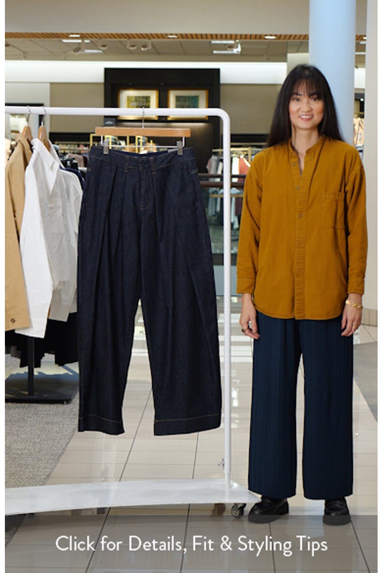 Skyrise Flat Front Wide Leg Jeans video