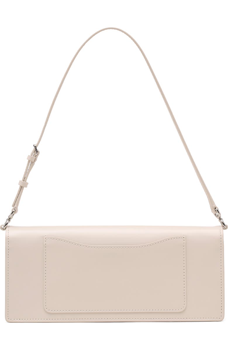 Marc Jacobs The Mirror Leather Shoulder Bag, Alternate, color, Cotton White
