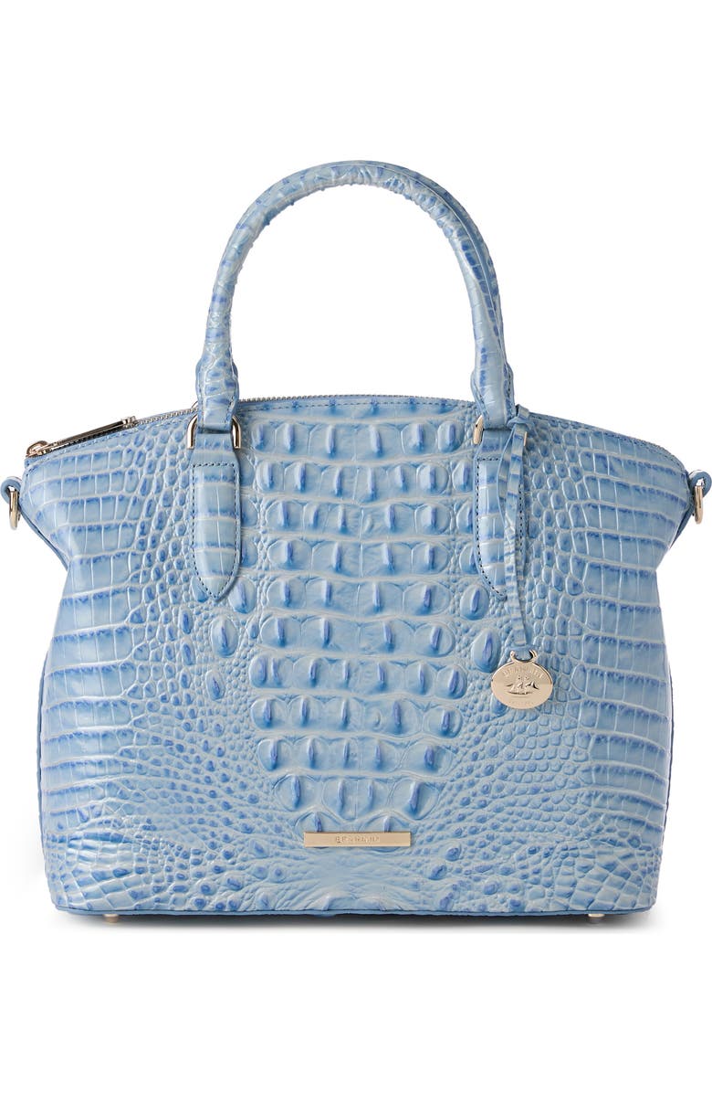 Brahmin Duxbury Croc Embossed Leather Satchel, Main, color,