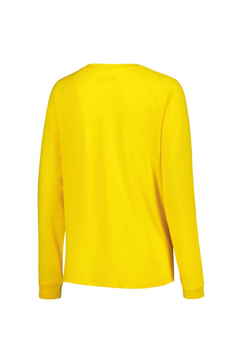 Women's Concepts Sport Black/Gold Pittsburgh Penguins Meter Knit Long Sleeve Raglan Top & Shorts Sleep Set, Alternate, color, Black