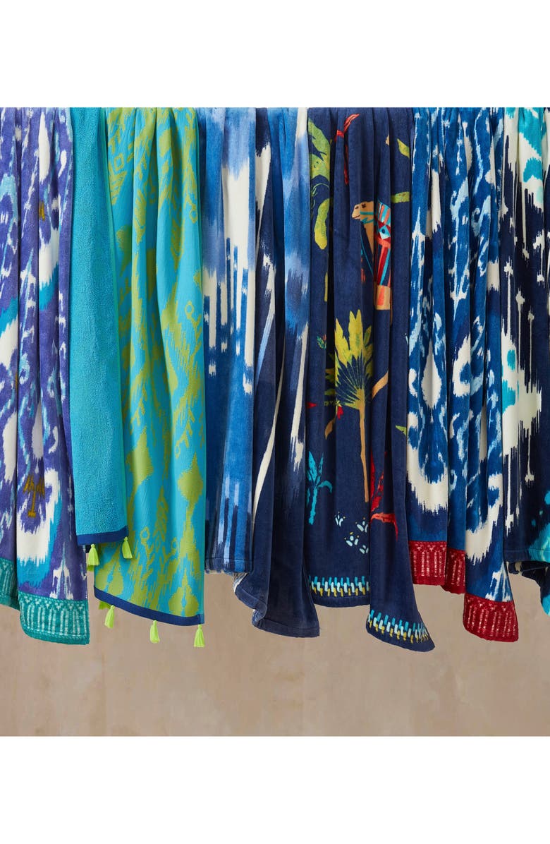 John Robshaw Ravi Peacock Beach Towel, Alternate, color,