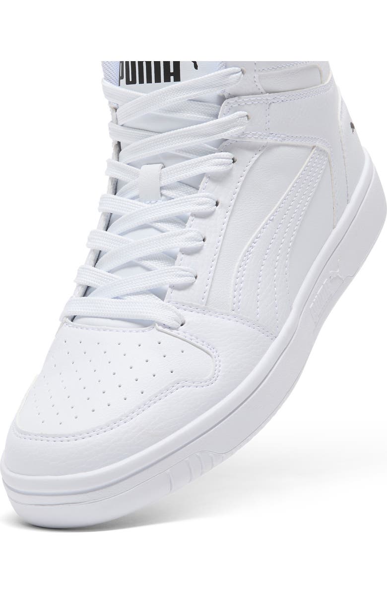 PUMA Rebound Layup High Top Sneaker, Alternate, color, Puma White-Puma White- Black