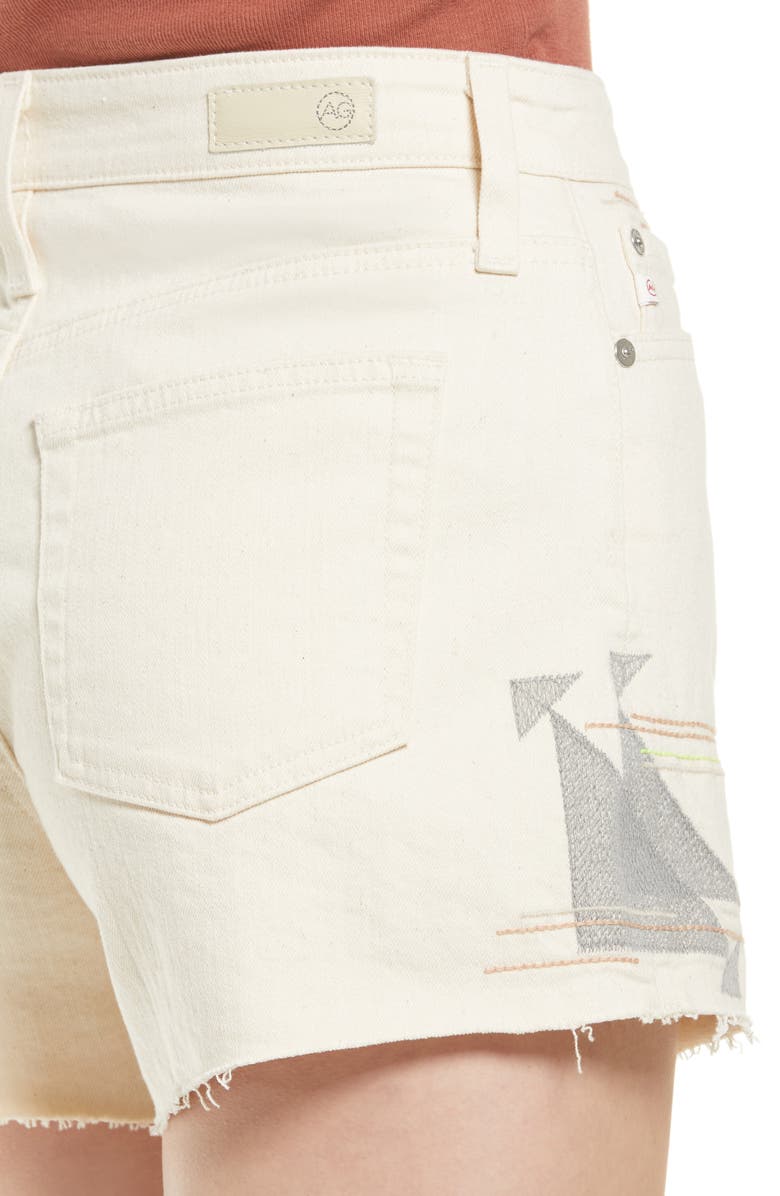 AG Alexxis High Waist Cutoff Denim Shorts, Alternate, color, Cabrillo Embroidered