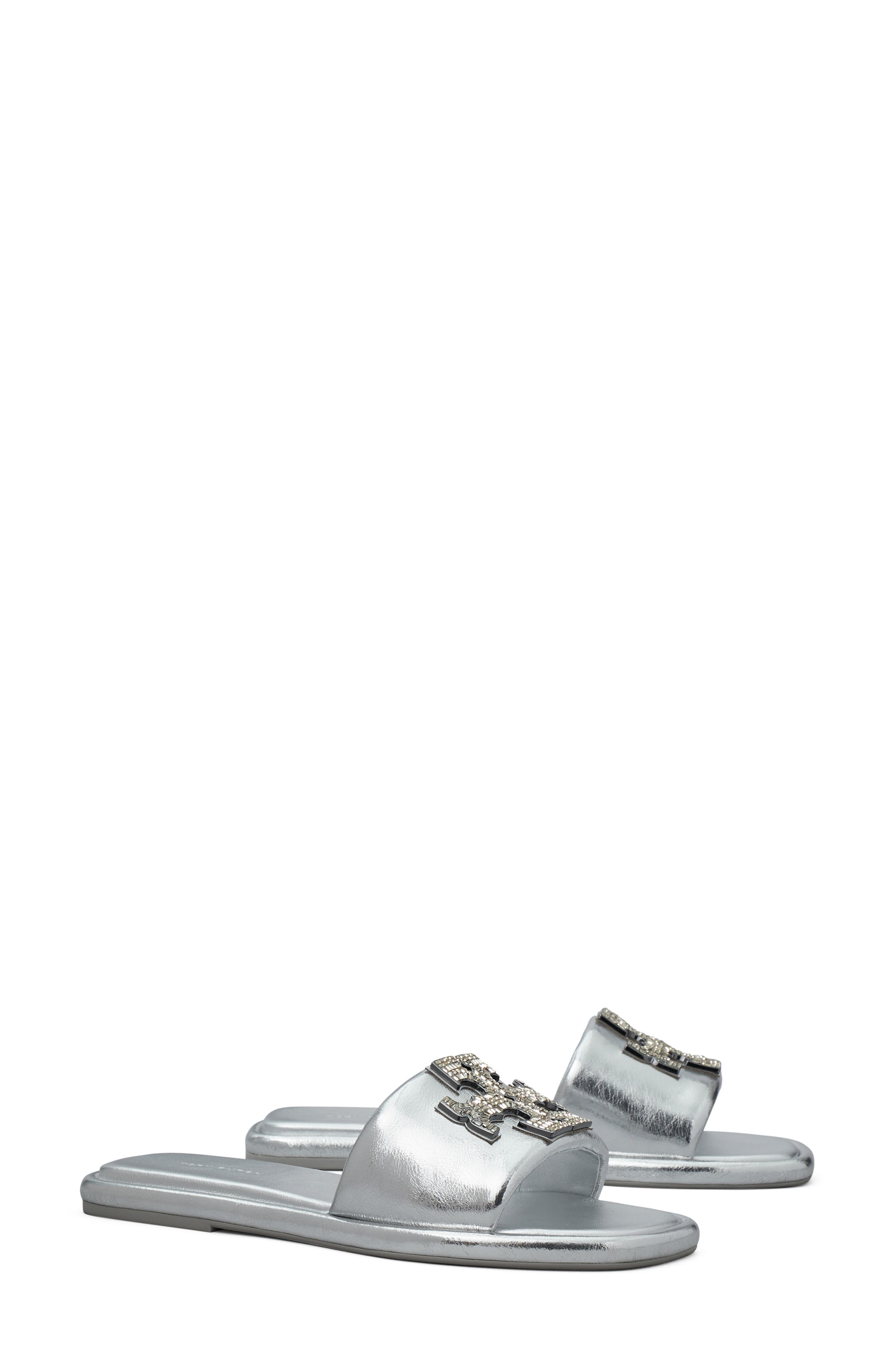 Tory Burch Double T Deco Sport Slide Sandal, Main, color, 