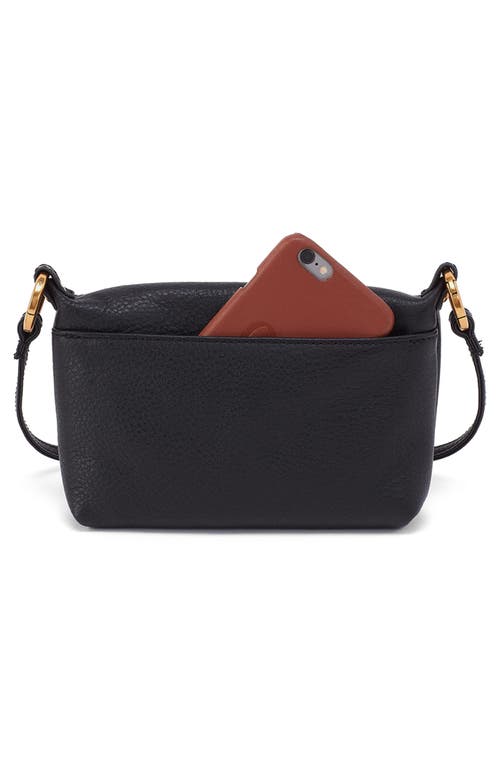 Hobo Run About Leather Crossbody Bag In Black