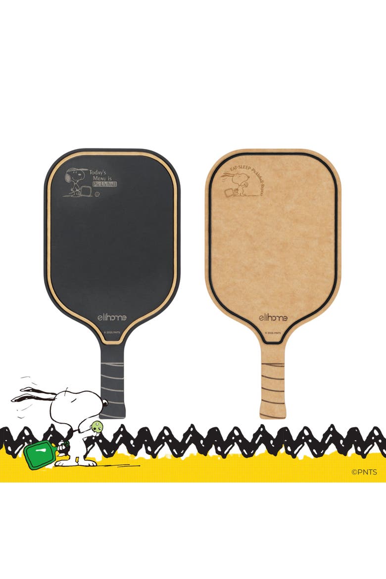 Peanuts Pickleball Charcuterie Cutting Board - Eat Sleep Pickleball Repeat, Main, color, Beige