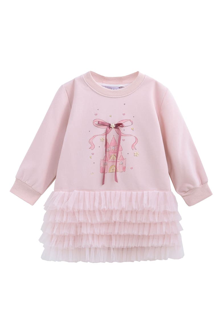 Ruffle Ribbon Dress, Alternate, color, Pink