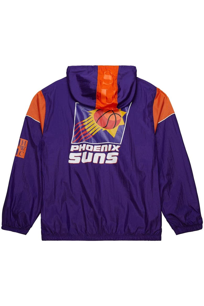 Unisex Mitchell & Ness  Purple Phoenix Suns Hardwood Classics Team OG 3.0 Anorak Half-Zip Windbreaker Jacket, Alternate, color, Purple