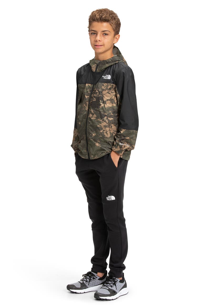 Kids' Hydrenaline Windbreaker, Alternate, color, NEW TAUPE GREEN TONAL CLOUD