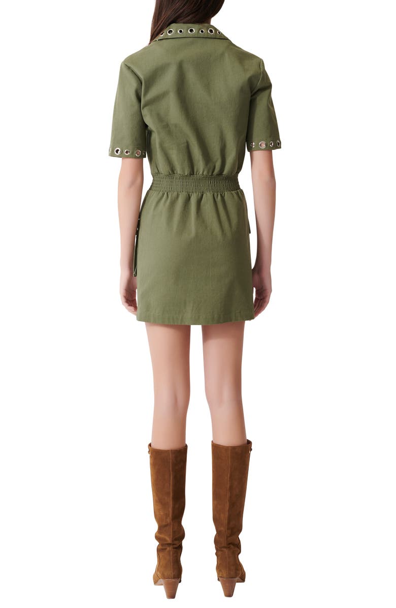 maje Ramil Military Style Minidress, Alternate, color, 