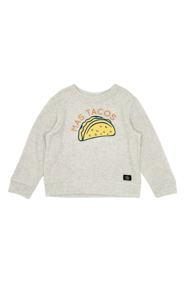 Feather 4 Arrow Mas Tacos Hacci Graphic Pullover, Main, color, 