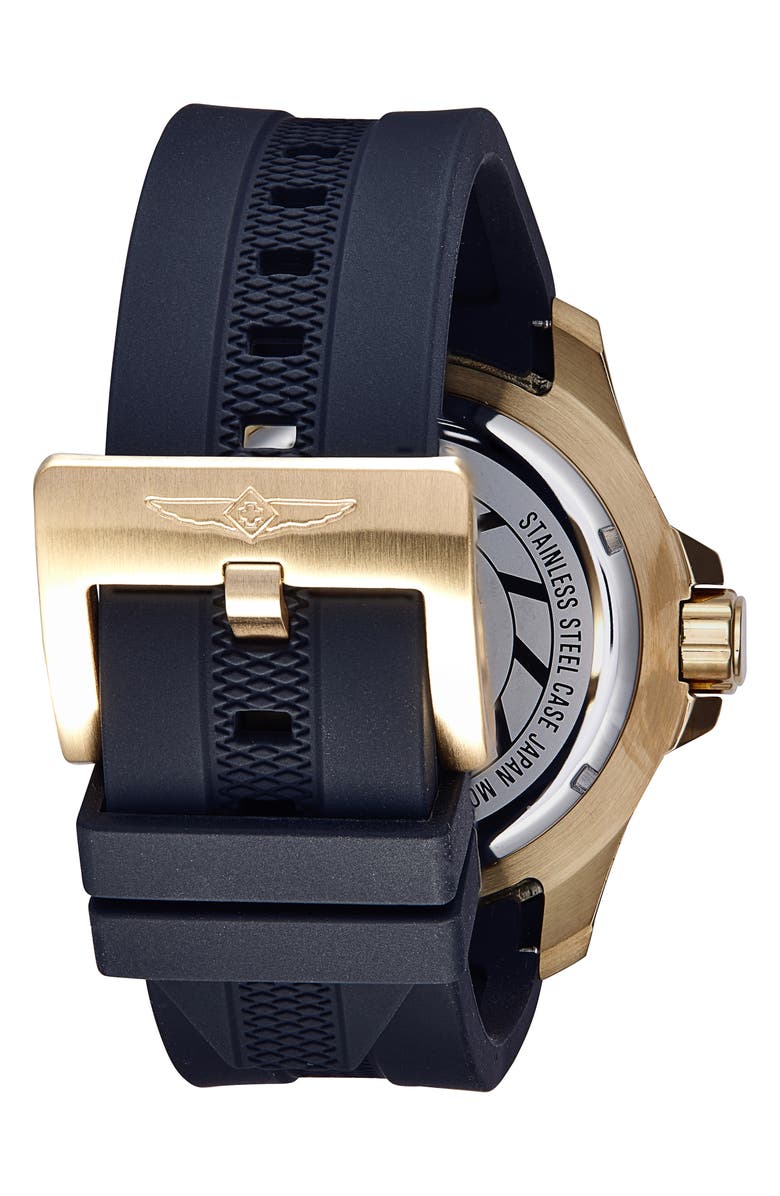 INVICTA Pro Diver Quartz Silicone Strap Watch, 40mm x 14mm, Alternate, color, Black