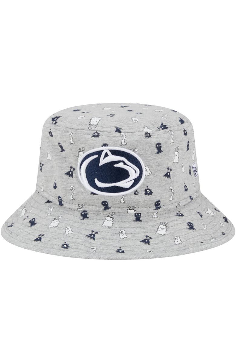 New Era Toddler New Era  Heather Gray Penn State Nittany Lions Critter Bucket Hat, Alternate, color, 