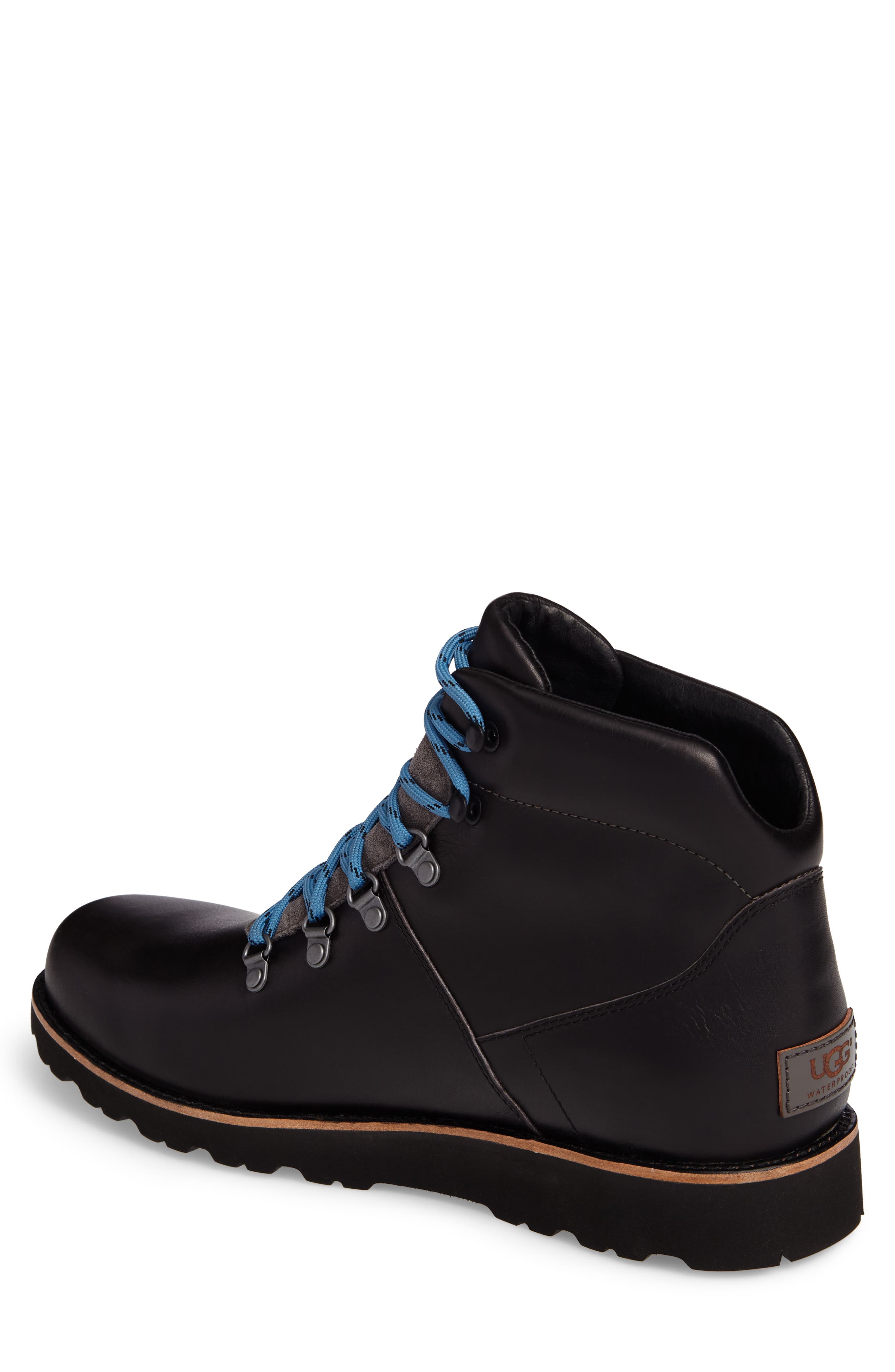 UGG Halfstein Plain Toe Boot, Alternate, color, CHARCOAL
