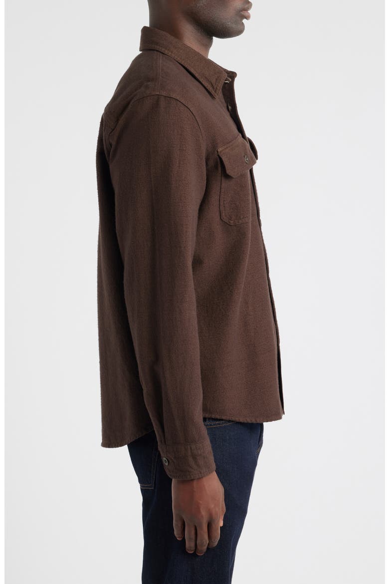 Milland Relaxed Fit Utility Button-Up Shirt, Alternate, color, DARK CHOCOLATE