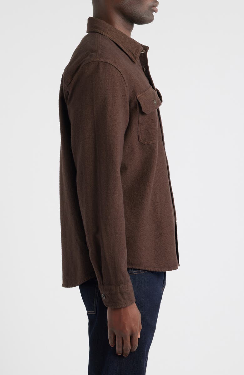AG Milland Relaxed Fit Utility Button-Up Shirt, Alternate, color, Dark Chocolate