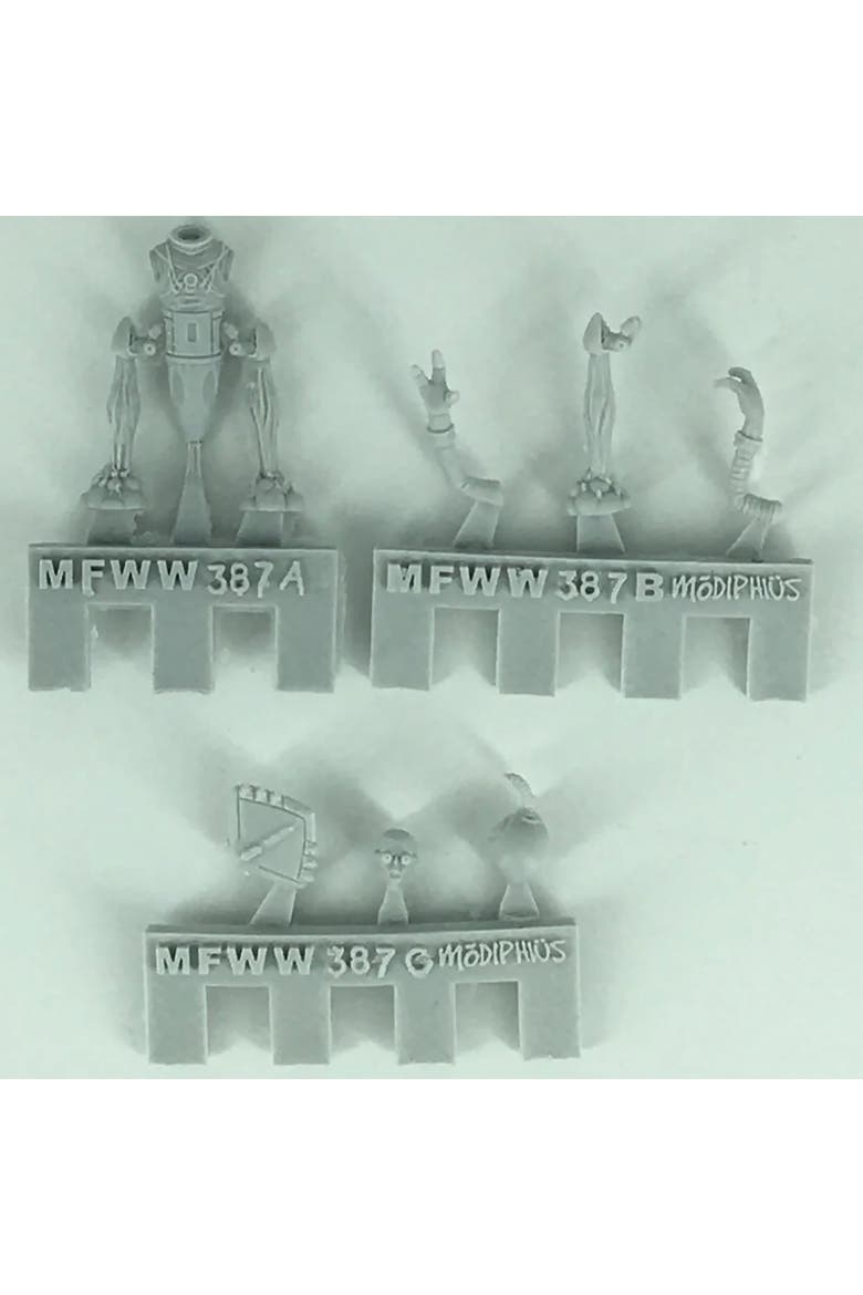 Fallout Miniatures Zetans Invaders From Beyond, Alternate, color, Multicolored