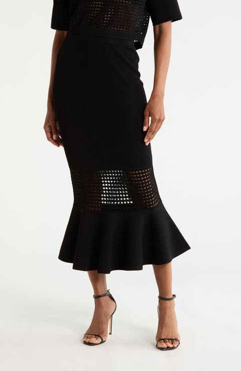 Georgia Eyelet Sweater Skirt