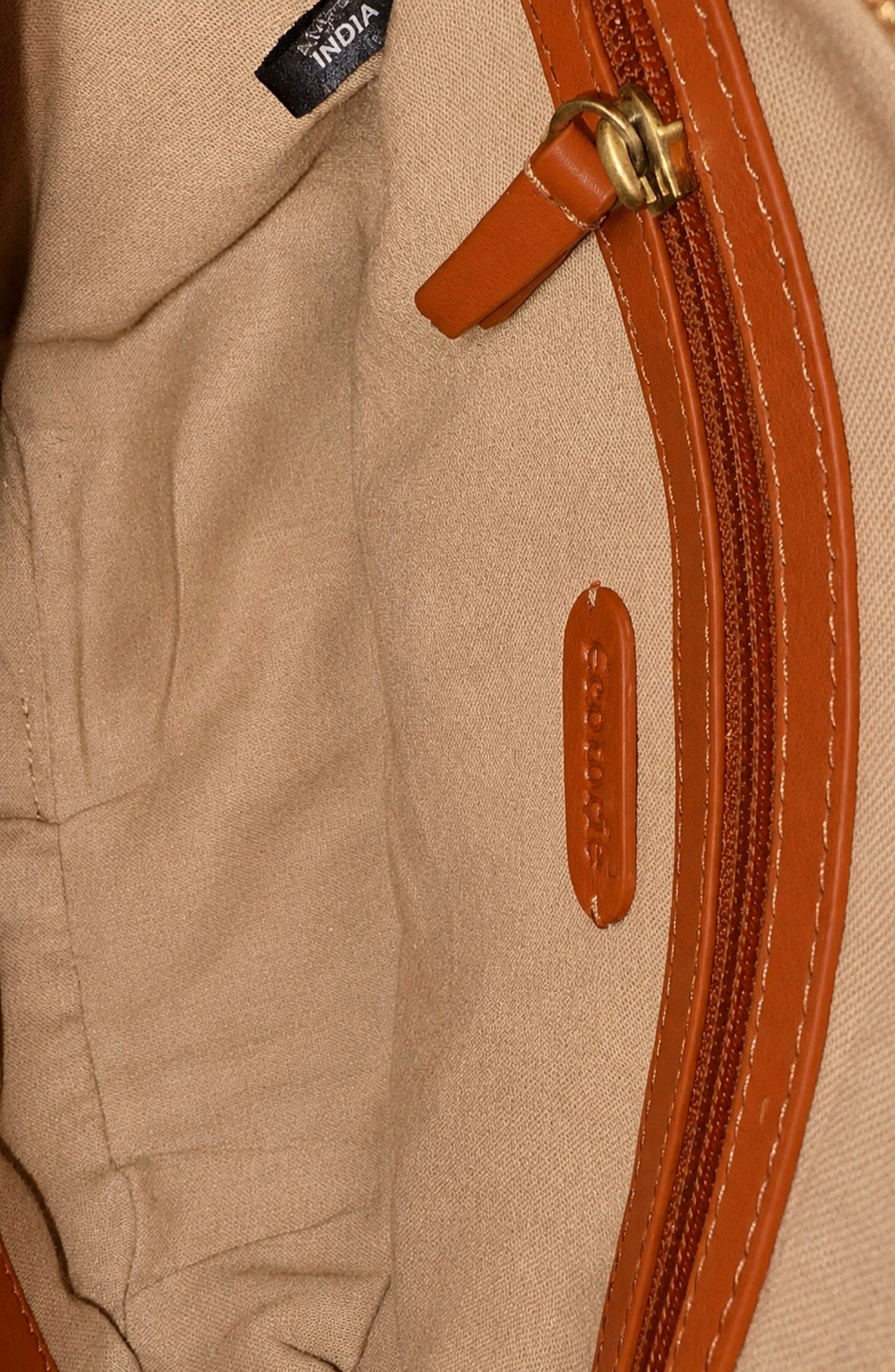 Lotta Leather Crossbody Bag, Alternate, color, RUST