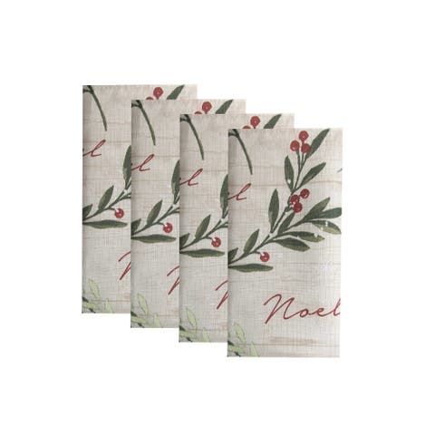 Holiday Tree Trimmings Napkins Set Of 4