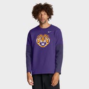Nike Men's Nike Purple LSU Tigers 2025 Sideline Coach Performance Long Sleeve T-Shirt