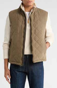 Rainforest Faux Shearling Lined Quilted Vest