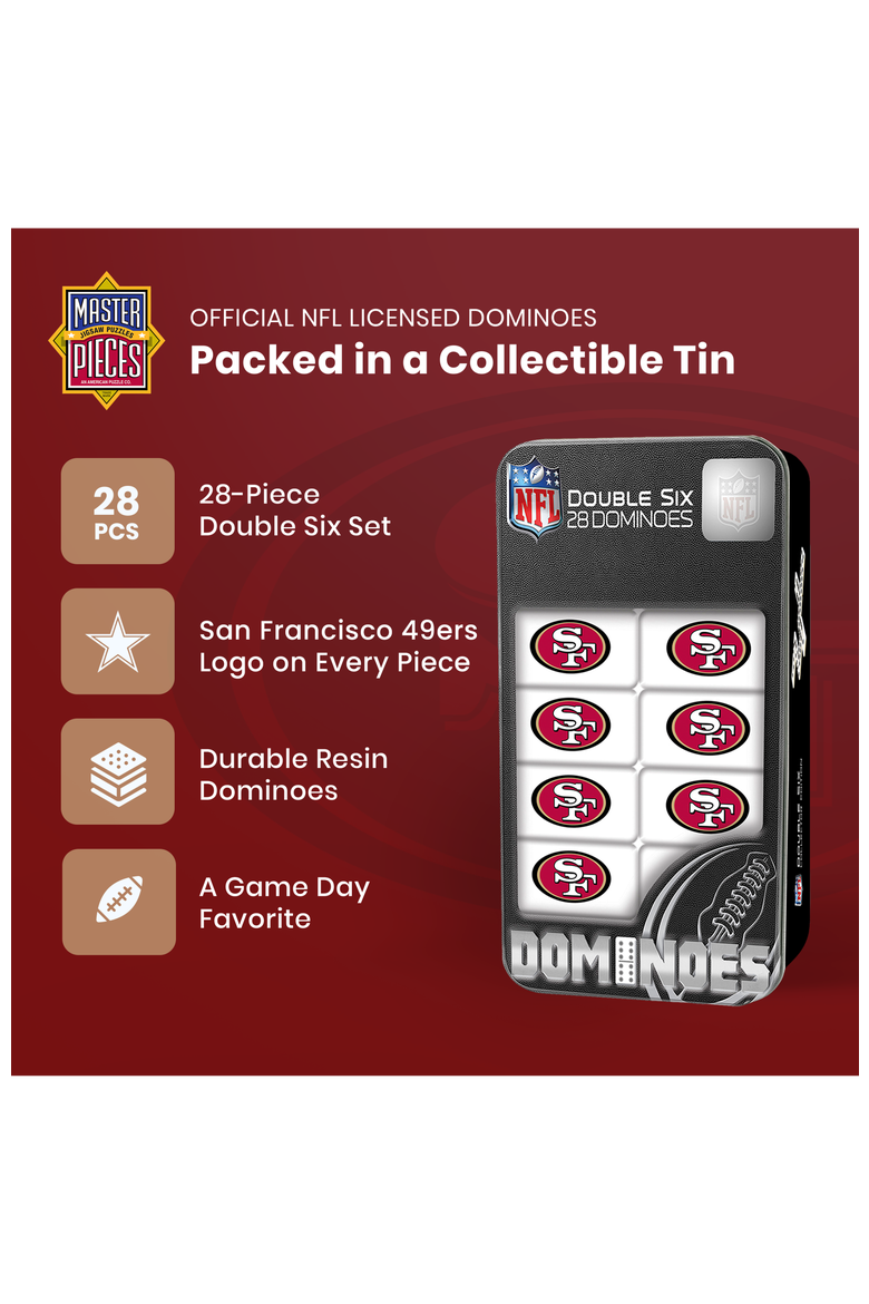 San Francisco 49ers Dominoes, Alternate, color, Multicolor