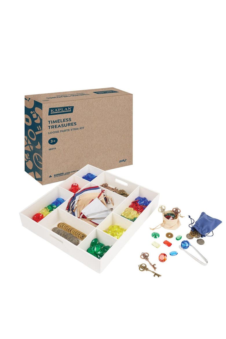 Timeless Treasures Loose Parts STEM Kit, Main, color, White