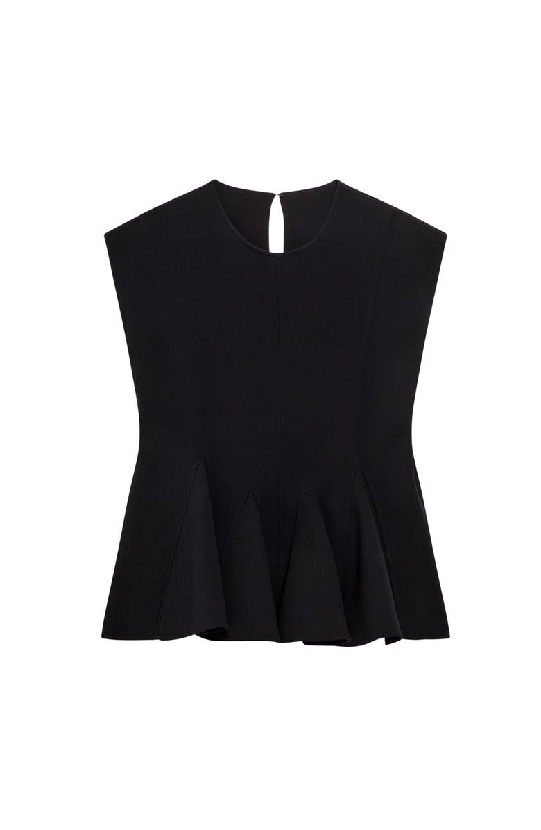 Another Tomorrow Fluid Jersey Blouse, Alternate, color, Dark Chocolate