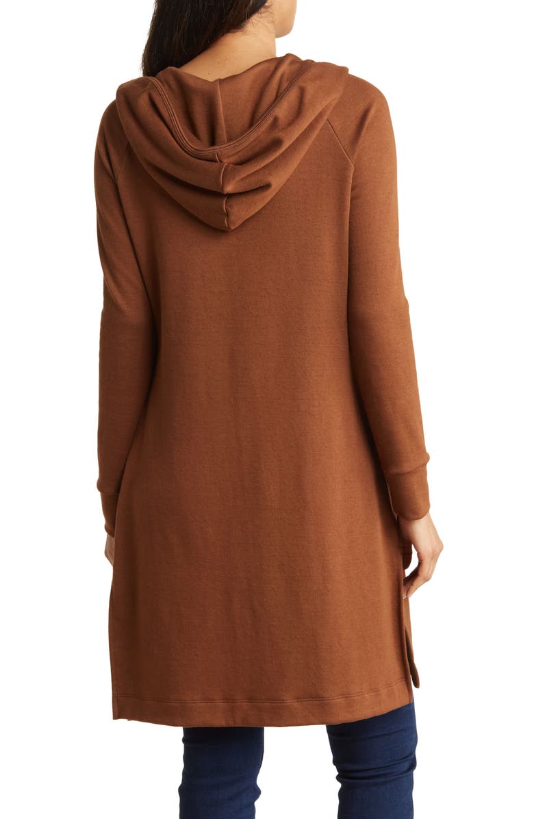 GO COUTURE Raglan Sleeve Hooded Cardigan, Alternate, color, 