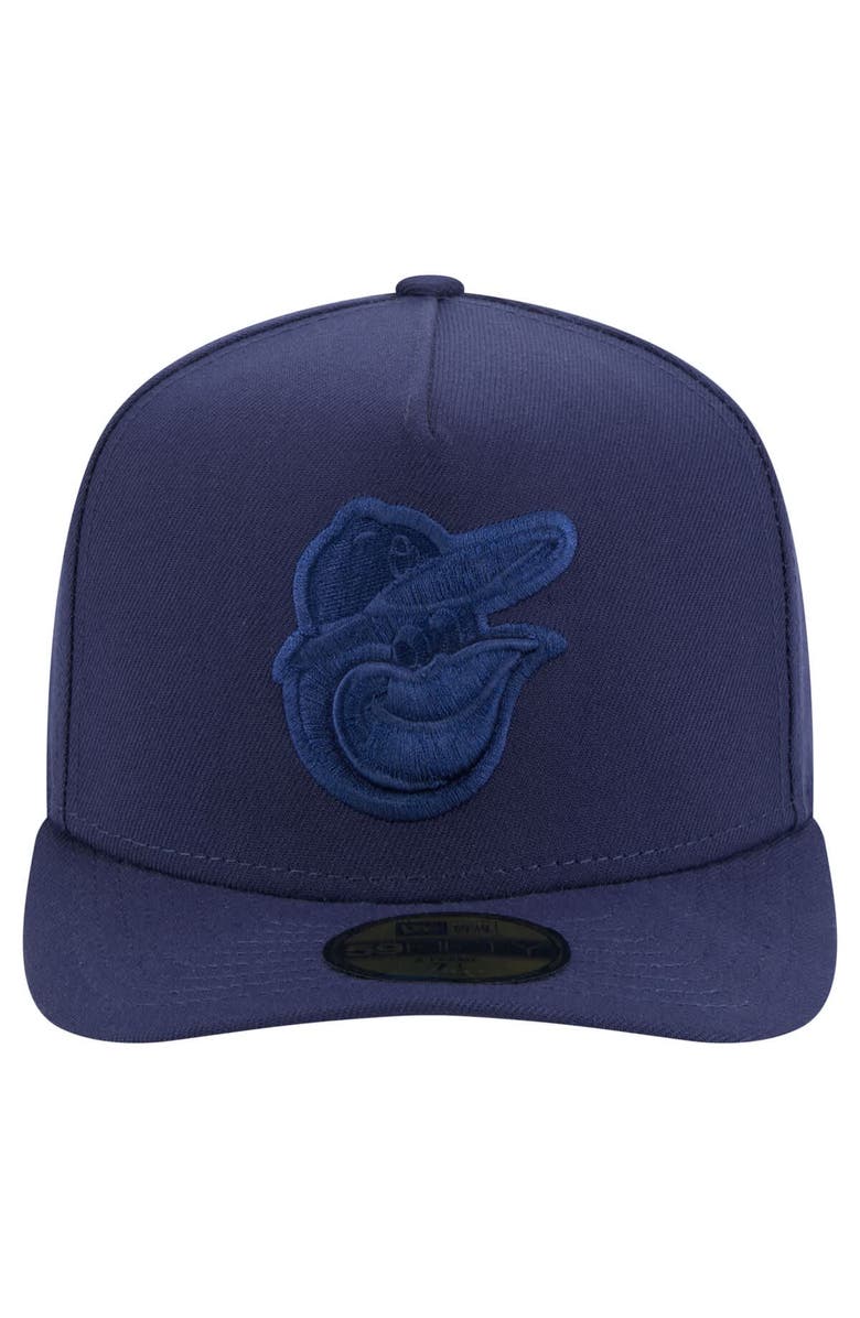 New Era Men's New Era Navy Baltimore Orioles Color Pack A-Frame 59FIFTY Fitted Hat, Alternate, color, Navy