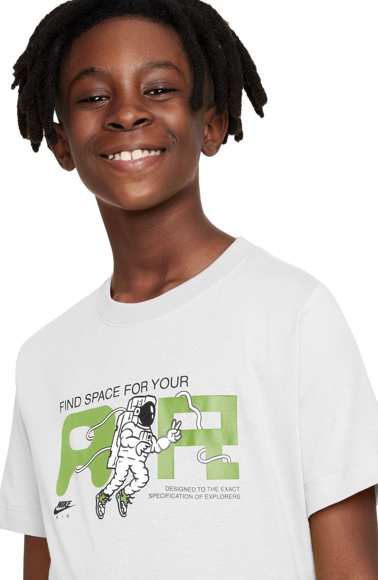Nike Kids' Air Graphic T-Shirt, Alternate, color, 100 White