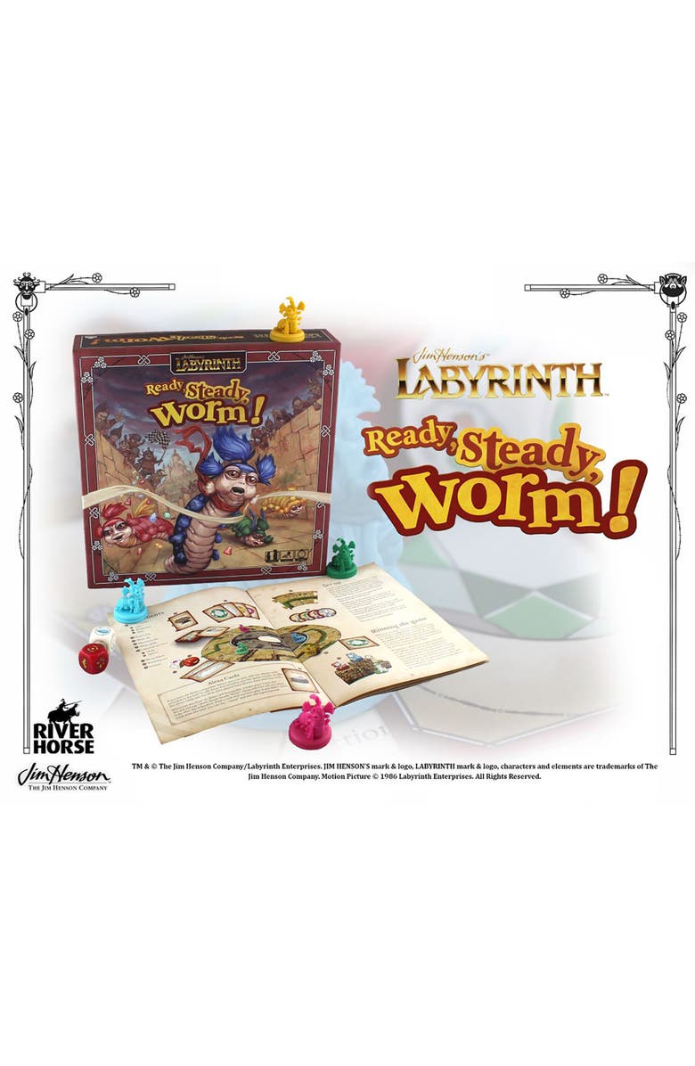 River Horse (Europe) Ltd Jim Henson's Labyrinth, Ready, Steady, Worm! Board Game, Alternate, color, Multicolored