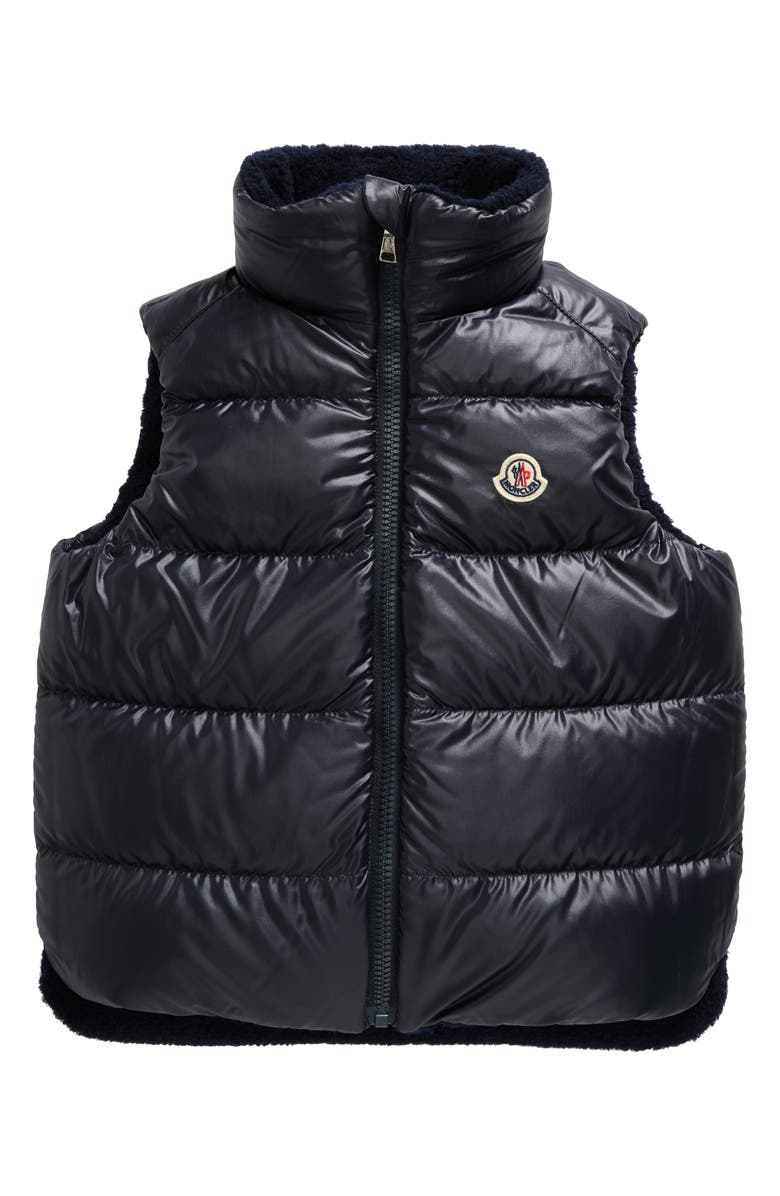 Moncler Kids' Colbricon Reversible Faux Shearling Down Puffer Vest, Alternate, color, 