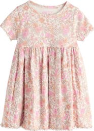 NEXT Kids' Ditsy Floral Print Rib Dress