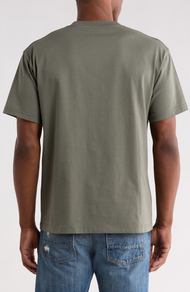 PLEASURES Nordique Graphic Cotton T-Shirt, Alternate, color, Faded Black