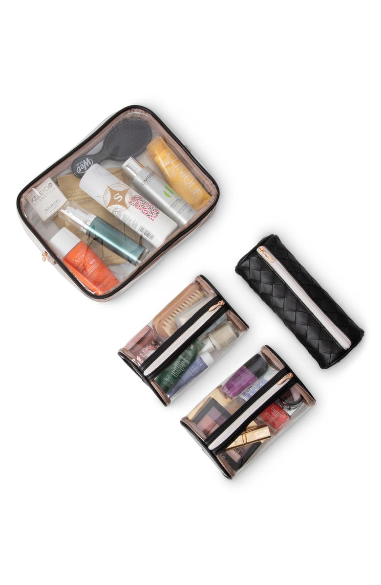 Stephanie Johnson Belize Raven Martha Large Briefcase Cosmetics Case, Alternate, color, Black