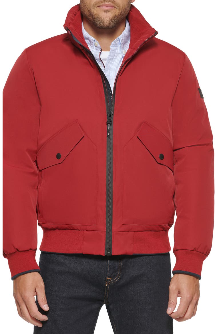 Arctic Bomber Jacket, Main, color, RED