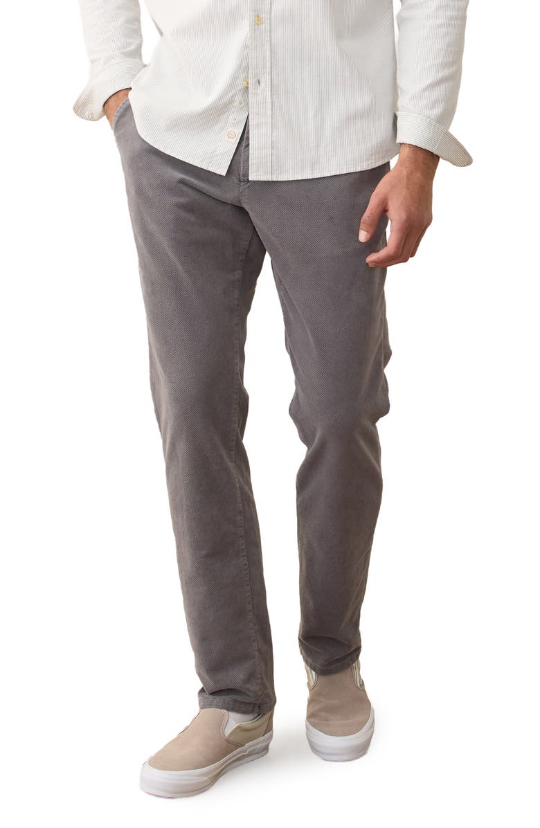 Marine Layer Saturday Slim Straight Leg Moleskin Chinos, Main, color, Mockingbird