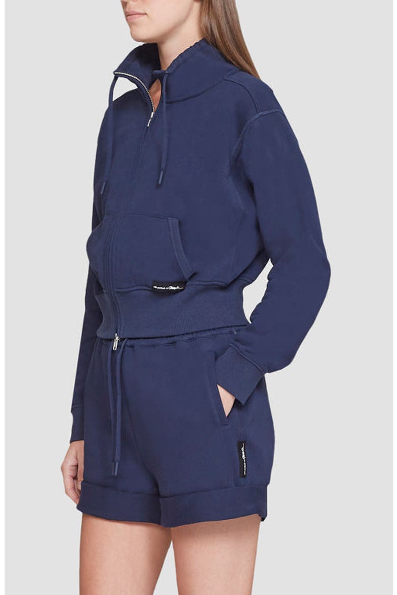 Don't Sweat It Terry Zip-Up Sweatshirt, Alternate, color, NAVY