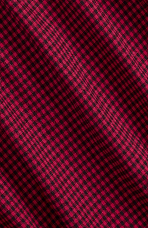 Polo Ralph Lauren Classic Fit Gingham Sanded Twill Button-down Shirt In Burgundy
