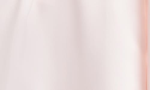 In Bloom By Jonquil Stretch Matte Satin Two Tone Lace Wrap Robe In Cream