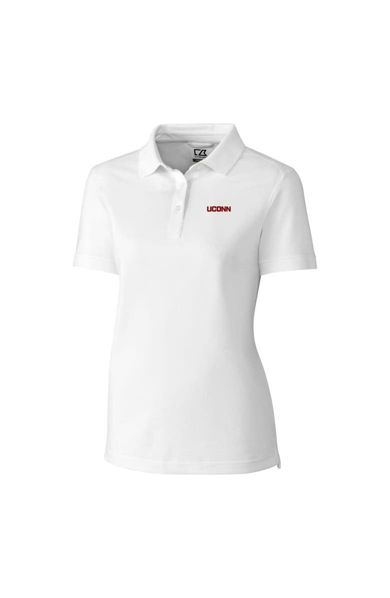 Cutter & Buck Women's Cutter & Buck White UConn Huskies Wordmark Advantage Polo, Main, color, 