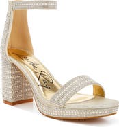 LONDON RAG Mejuri Faux Pearl Embellished Platform Sandal
