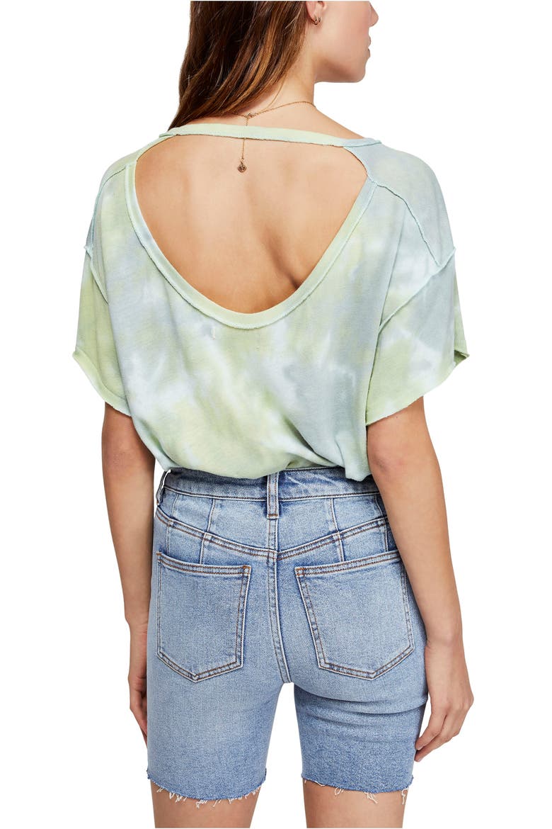 All Mine Tie Dye Tee, Alternate, color, GREEN