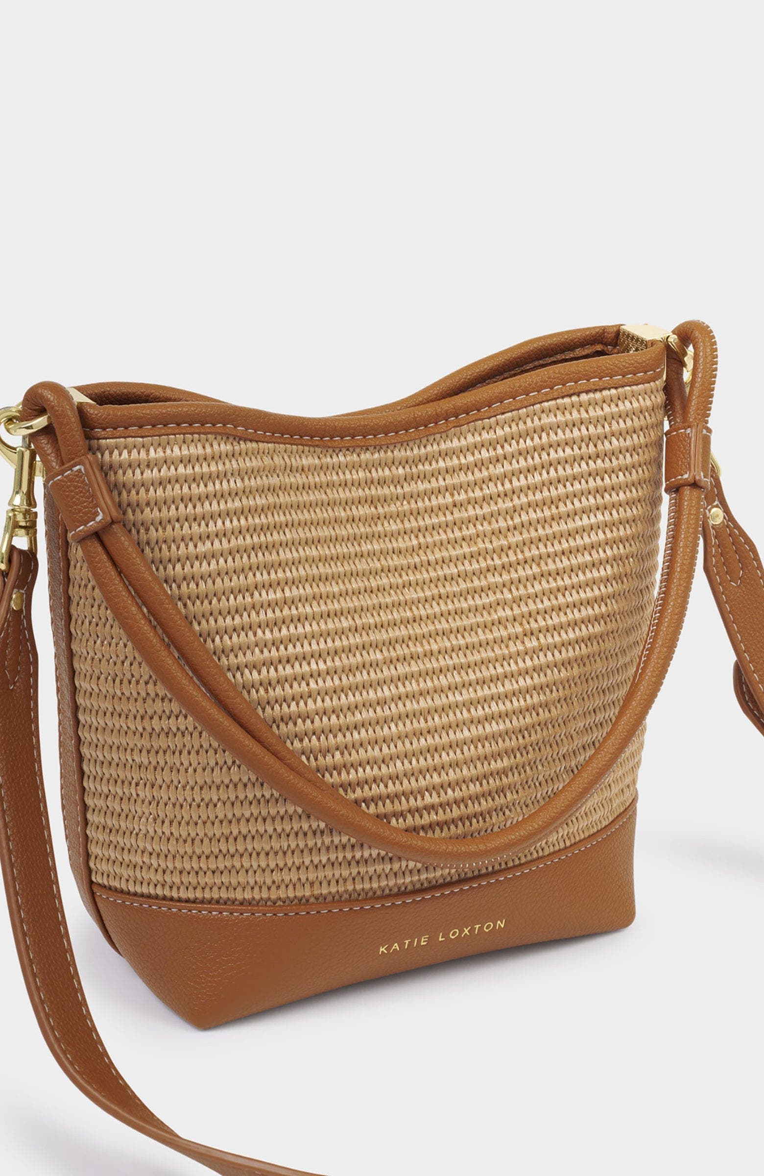 Katie Loxton Sorrento Bucket Bag, Alternate, color, Cognac