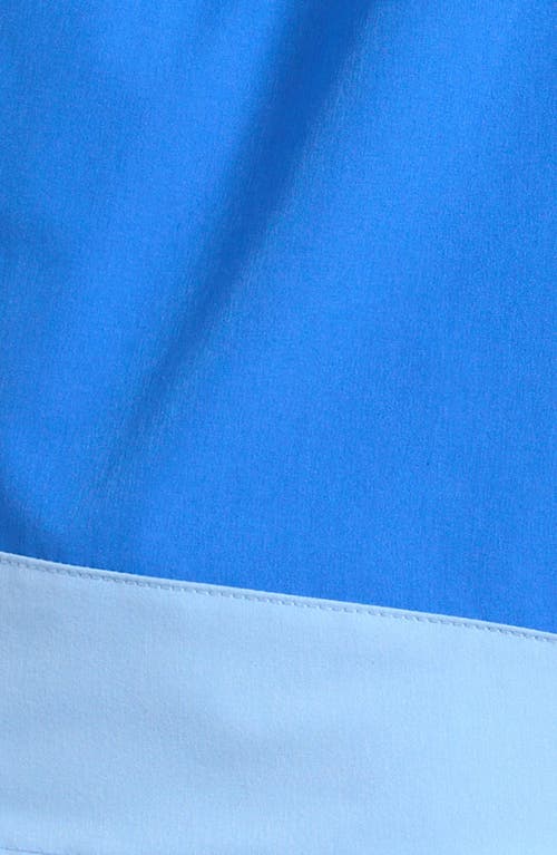 Vineyard Vines Kids' Chappy Colorblock Swim Trunks In Tide Blue