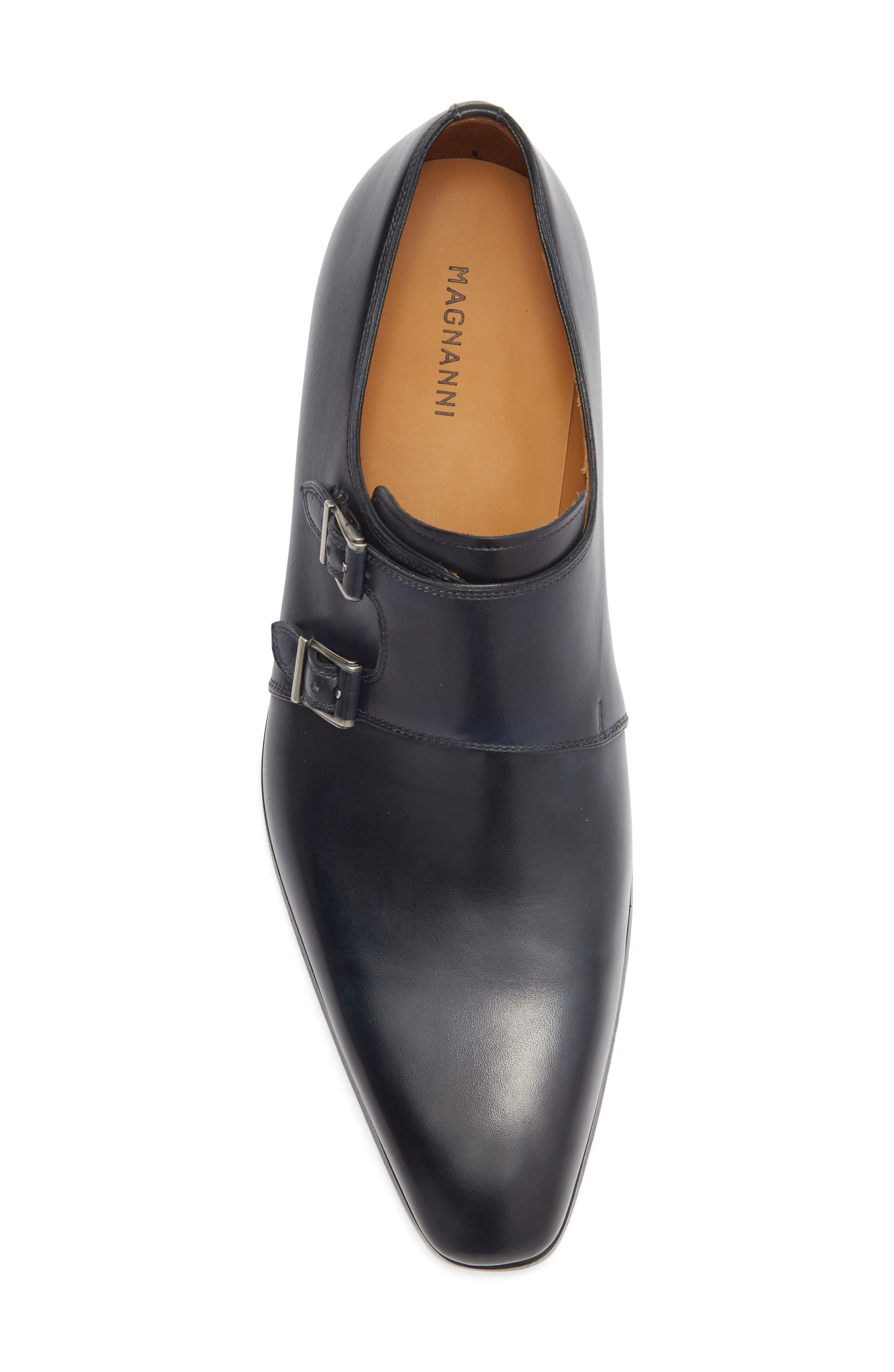 Remo Double Monk Strap Loafer, Alternate, color, NAVY