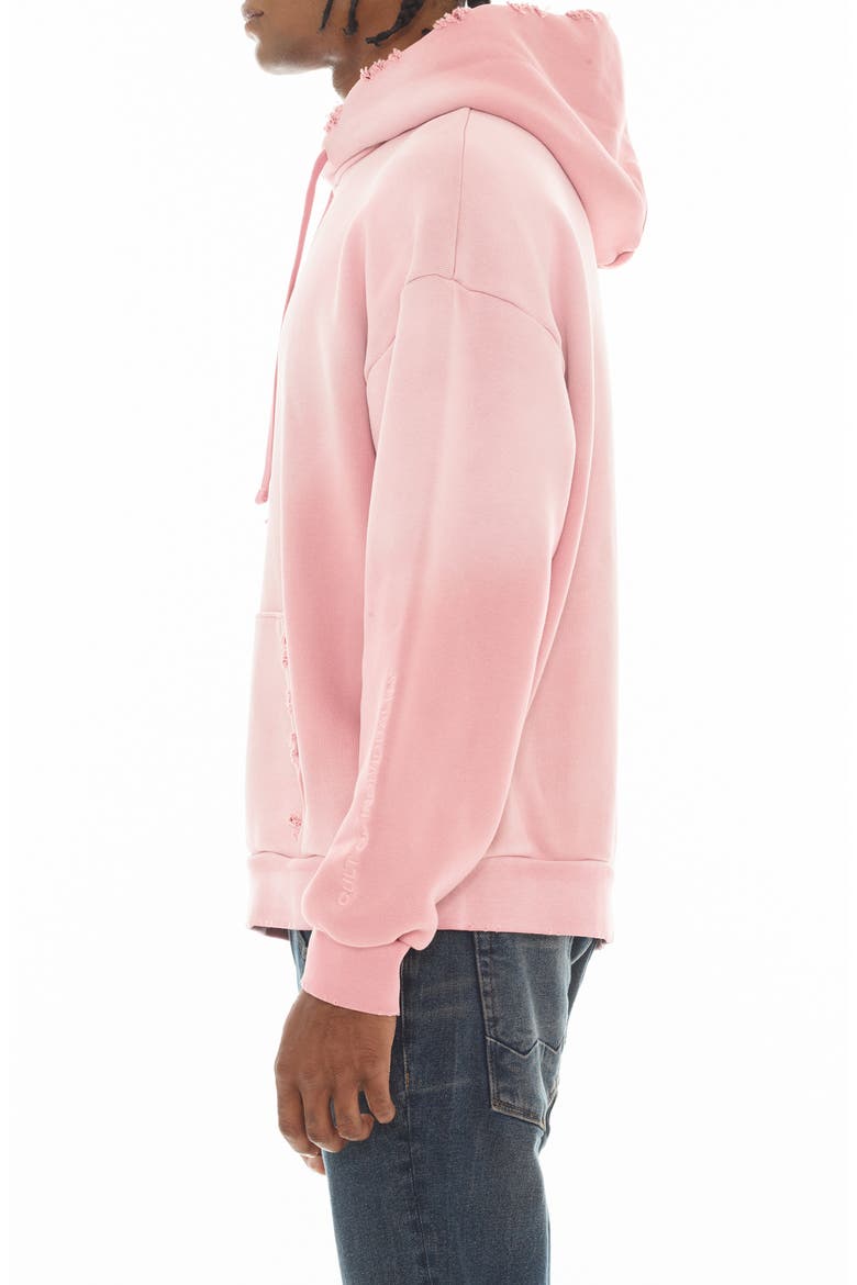 Core Distressed French Terry Pullover Hoodie, Alternate, color, POTPOURRI
